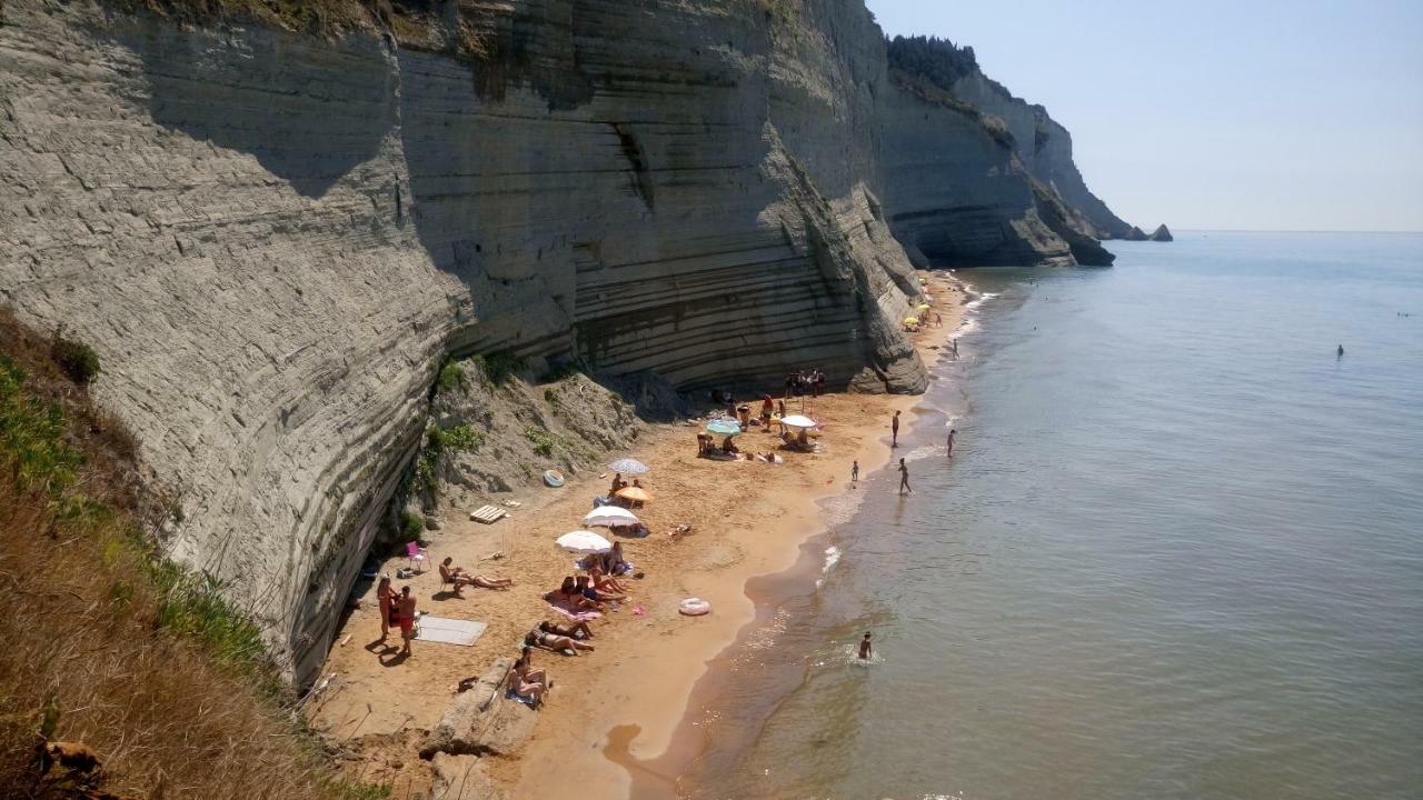 Logas Beach Studios Peroulades  Buitenkant foto